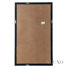 Torin Black Wood Large Window Wall Mirror - 150cm