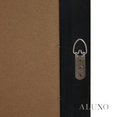 Torin Black Wood XL Window Wall Mirror - 170cm