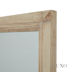 Torin Rustic Washed Wood XL Window Wall Mirror - 170cm