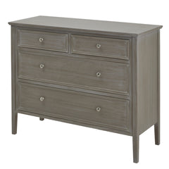 Serene Two Over Two Chest – Grey Wooden Storage Unit with 4 Drawers, 110cm