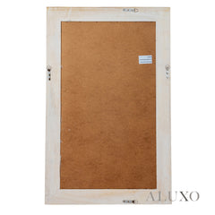 Lumi Medium Washed Wood Wall Mirror with Stepped Frame - 150cm x 80cm