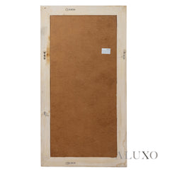 Lumi Small Washed Wood Wall Mirror with Stepped Frame - 120cm x 76cm