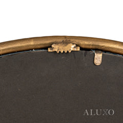 Orel Small Dimpled Texture Organic Wall Mirror in Gold - 64cm x 60cm