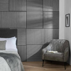 ALUXO® Acoustic Square Wall Panel 60 x 60cm (SET of 4) - Ash Grey