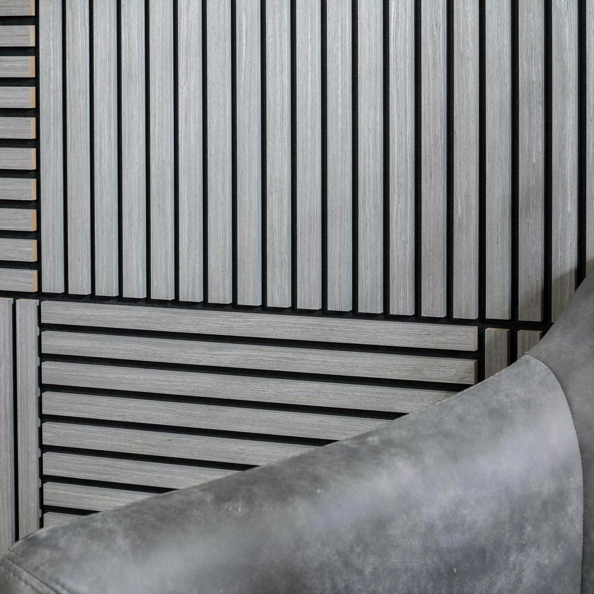 ALUXO® Acoustic Square Wall Panel 60 x 60cm (SET of 4) - Ash Grey