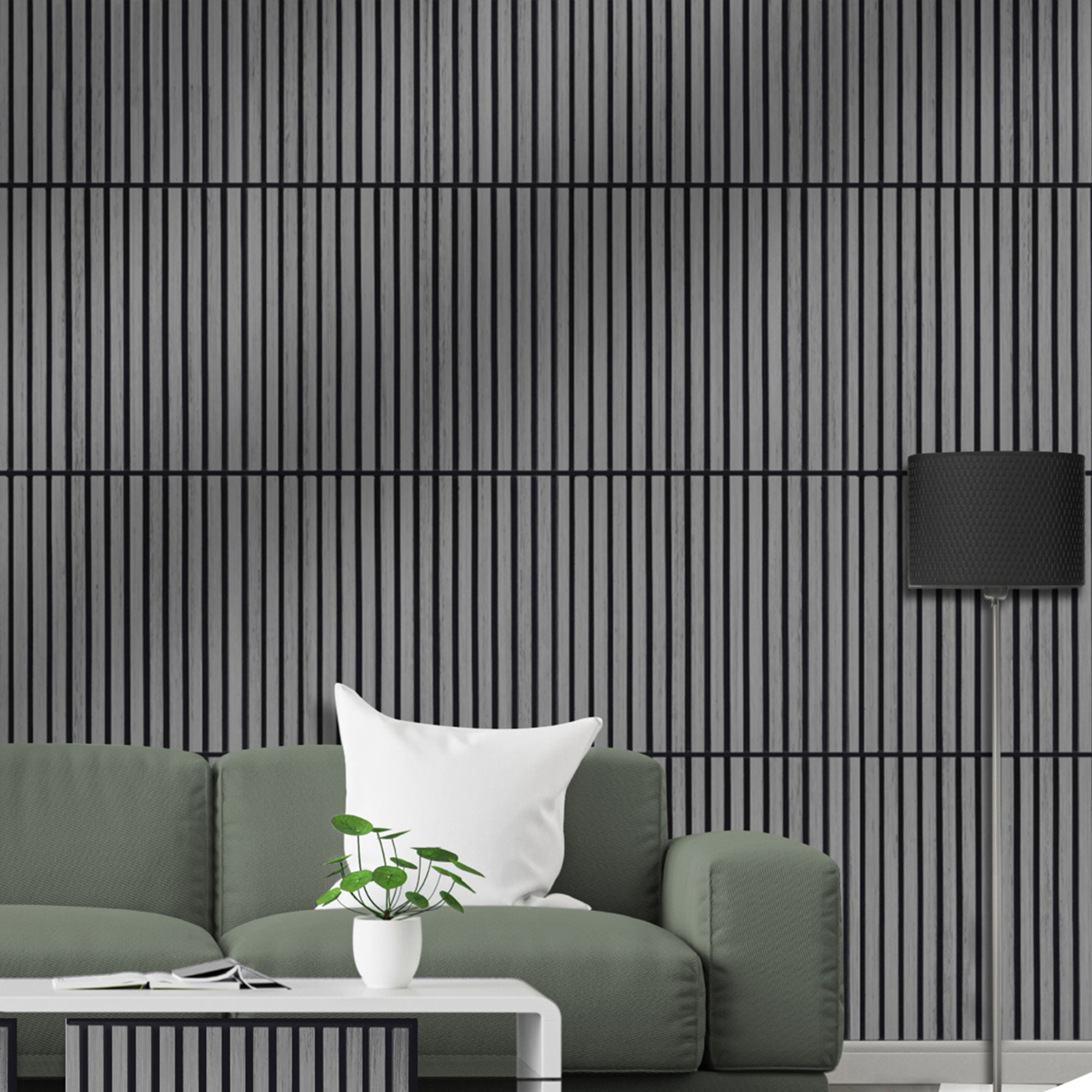 ALUXO® Acoustic Square Wall Panel 60 x 60cm (SET of 4) - Ash Grey