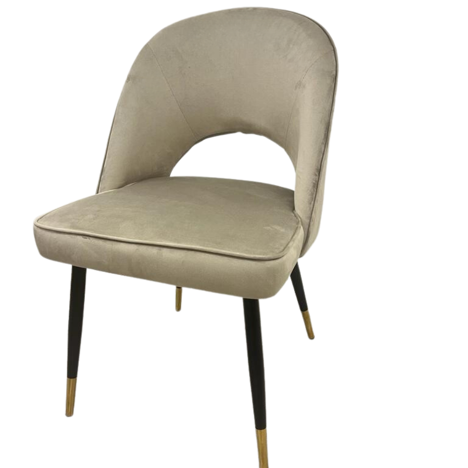 Bjorn Dining Chair in Champagne Velvet