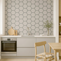 ALUXO® Acoustic Hexagon Wall Panel 70 x 60cm - Ash Grey