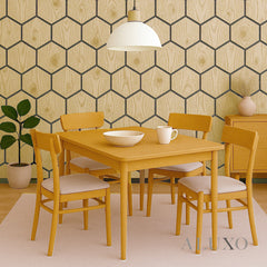 ALUXO® Acoustic Hexagon Wall Panel 70 x 60cm - Natural Oak