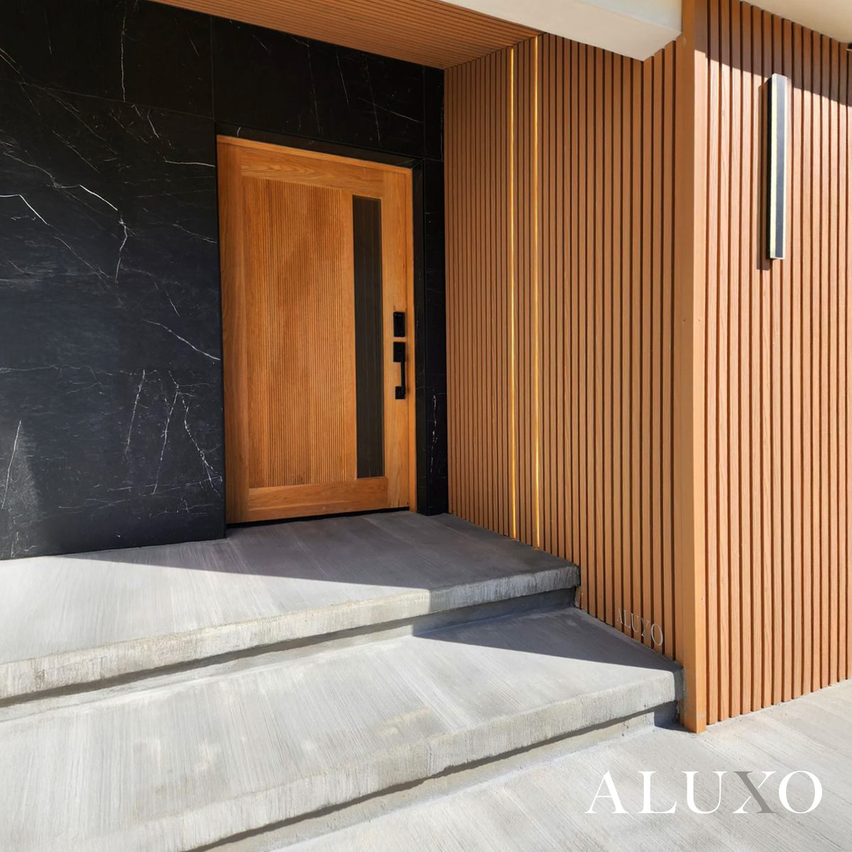 ALUXO® Exterior Wall Panel Composite Cladding Light Oak┃150cm / 180cm / 290cm