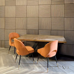 ALUXO® Acoustic Square Wall Panels 60 x 60cm (SET of 4) - Natural Oak
