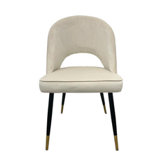 Bjorn Dining Chair in Beige Velvet