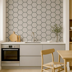 ALUXO® Acoustic Hexagon Wall Panel 70 x 60cm - Ash Grey