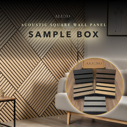 Sample - Panelux™ 1-Sided Acoustic Slatted / Square Wall Panel