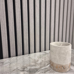 ALUXO® Acoustic Slatted Wall Panels 240 x 60cm - Ash Grey