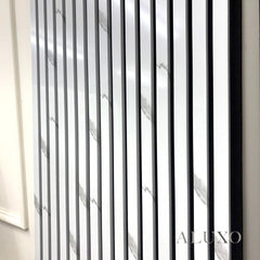 ALUXO® Acoustic Slatted Wall Panels 240 x 60cm - White Marble