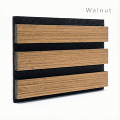 ALUXO® Walnut Acoustic Wall Panels 240 x 32cm (Set Of 2)