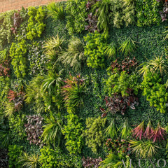 Meadow Wild Verde Mixed Style Artificial Green Wall Panel 100cm x 100cm (Set of 2)