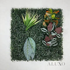 Meadow Wild Verde Artificial Green Wall Backdrop Panel 50cm x 50cm (Set of 4)