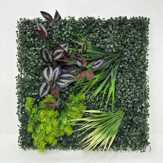Riviera Wild Orchid Artificial Green Wall Backdrop Panel 50cm x 50cm (Set of 4)