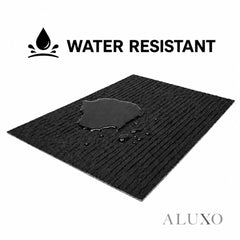 Outdoor Black Chiseled MCM Flexible Stone | 120x60cm Weather-Proof Exterior Panel (Set of 4)
