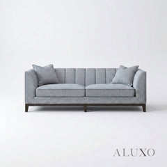 ALUXO® Cooper 3 Seater Sofa – Dolphin Bouclé | Mid-Century Modern