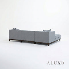 ALUXO® Cooper Left Hand Facing (LHF) Corner Sofa – Dolphin Bouclé | Mid-Century Modern