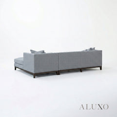 ALUXO® Cooper Right Hand Facing (RHF) Corner Sofa – Dolphin Bouclé | Mid-Century Modern