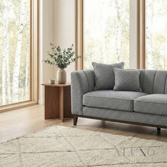 ALUXO® Cooper Right Hand Facing (RHF) Corner Sofa – Dolphin Bouclé | Mid-Century Modern