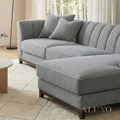 ALUXO® Cooper Right Hand Facing (RHF) Corner Sofa – Dolphin Bouclé | Mid-Century Modern
