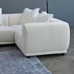 FREE SAMPLE – Bouclé Fabric – Polar White | Lottie Sofa Swatch