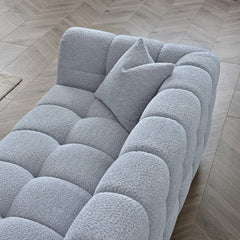 FREE SAMPLE – Bouclé Fabric – Pearl | Tribeca Sofa Collection Swatch