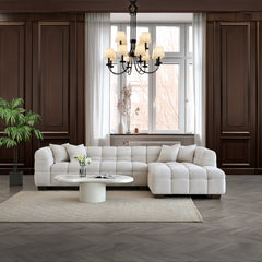 FREE SAMPLE – Bouclé Fabric – Oatmeal | Tribeca / Astoria Sofa Collection Swatch