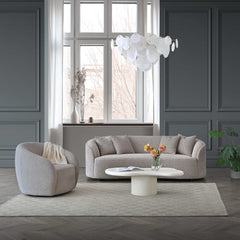 FREE SAMPLE – Teddy Bouclé – Koala | Nolita Swivel Chair Swatch