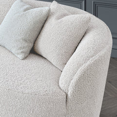 FREE SAMPLE – Teddy Bouclé – Latte | Nolita Sofa Swatch