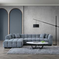 FREE SAMPLE – Bouclé Fabric – Iron Grey | Tribeca & Astoria Sofa Swatch