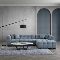 FREE SAMPLE – Bouclé Fabric – Iron Grey | Tribeca & Astoria Sofa Swatch