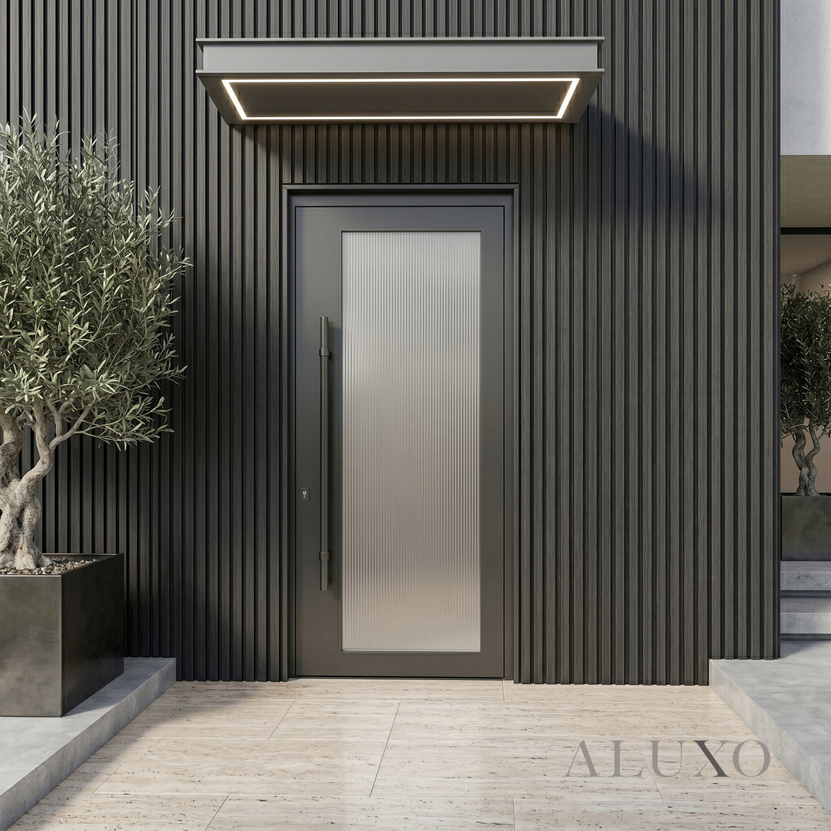 Exterior Wall Panel Composite Cladding Standard Slat Black Oak | 180cm / 290cm (Set of 4)