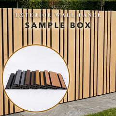 Sample - Exterior Composite Cladding 86mm Wide Slat Wall Panel