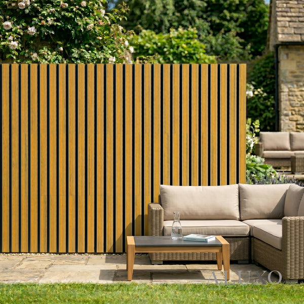 Kladd™ Exterior Wall Panel Composite Cladding Standard Slat - Walnut | 180cm / 290cm (Set of 4)