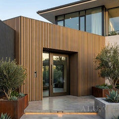 Exterior Wall Panel Composite Cladding Standard Slat - Walnut | 180cm / 290cm (Set of 4)