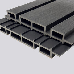 Kladd™ Wide Exterior Wall Panel Composite Cladding 86mm Slat - Black Oak | 180cm / 290cm (Set of 4)