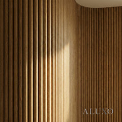 Flexii™ Flexible Walnut Fluted Wall Panel | Premium Wood Slats 240cm x 60cm (Set of 2)
