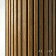 Flexii™ Flex Walnut Slatted Wall Panel | Flexible Wood Slats 240cm x 60cm (Set of 2)