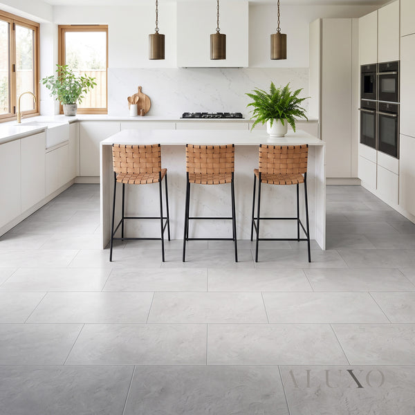 Fortis Floors™ Elementary Luxury LVT Stone Effect - Grigio Classic | 609mm x 304mm (3.7m² Pack)