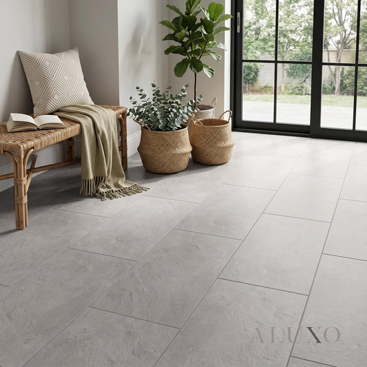 Fortis Floors™ Elementary Luxury LVT Stone Effect - Grigio Classic | 609mm x 304mm (3.7m² Pack)