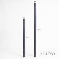Kladd™ Exterior Wall Panel Composite Cladding Corner Trim - Grey Oak | 180cm / 290cm (Set of 2)
