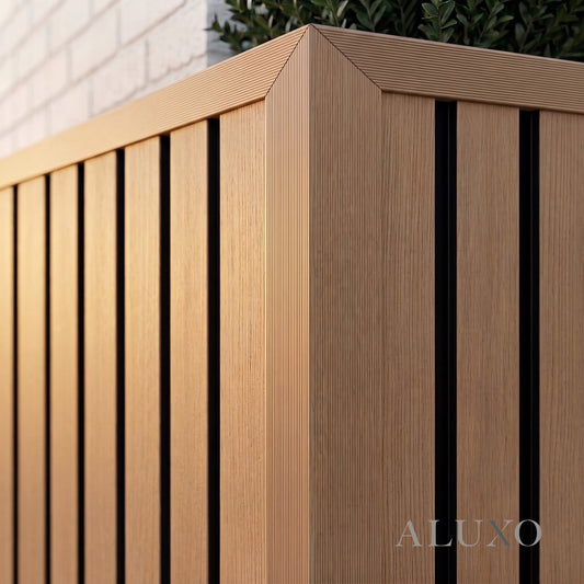 Kladd™ Exterior Wall Panel Composite Cladding Corner Trim - Light Oak | 180cm / 290cm (Set of 2)