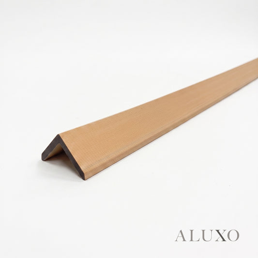 Kladd™ Exterior Wall Panel Composite Cladding Corner Trim - Light Oak | 180cm / 290cm (Set of 2)