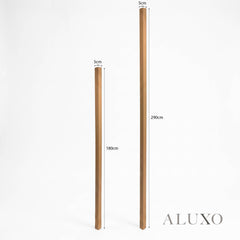 Kladd™ Exterior Wall Panel Composite Cladding Corner Trim - Light Oak | 180cm / 290cm (Set of 2)